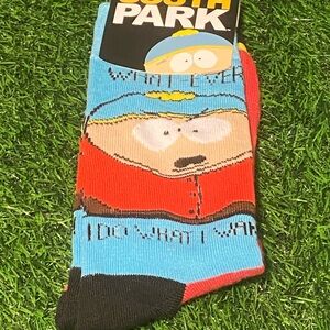 New south park Eric Cartman from Comedy Central men’s crew socks size8-12